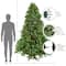 7.5ft. Pre-Lit Real Touch™️ Noble Fir Artificial Christmas Tree, Clear Lights